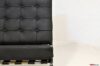 Barcelona black leather armchair