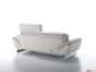Back of modern sofa with headrest