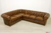 Chester corner sofa in vintage brown leather
