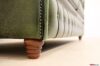 High turned wooden foot