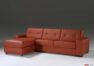 Leather sofa with peninsula