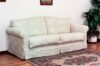 Classic sofa with curved backrest