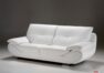 White leather sofa