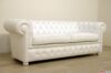 200 cm white chester sofa