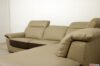 Corner sofa with manual headrests