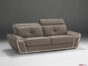 contemporary brown leather sofa