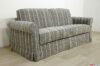 Classic style sofa with striped fabric