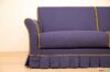 Curved armrest and straight backrest