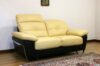Yellow and brown modern sofa