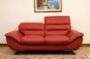 Modern red leather sofa