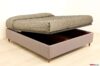 Double container bed without headboard