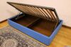 Sommier container bed one and a half square 120 cm latera opening
