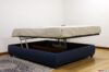 Easy up double storage bed without headboard