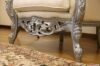 Foot and base of the baroque style armchair