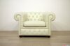 Chesterfield armchair white