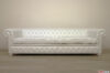 Chesterfield white 4-seater sofa