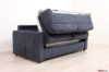 Folding sofa bed with high mattress and pillow holder