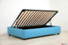 Storage bed one and a half square side opening