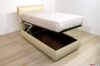 Single container bed with double movement
