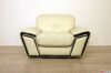 Modern two-tone leather armchair