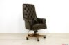 Brown leather office presidential armchair