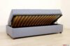Fabric single side storage bed