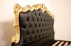 Gold and black baroque bed