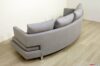 Back of the curved sofa