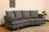 Curved sofa in removable fabric