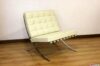 Ivory leather barcelona armchair