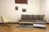 Living room with barcelona armchair and modern sofa