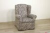 Classic armchair with high back and mumps