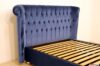 Headboard upholstered double bed leichester
