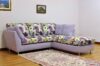 Small corner sofa with floral fabric