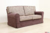 Classic 2-seater sofa with removable fabric cover