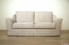 Classic modern gray sofa with green edges