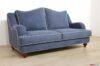 Classic light blue sofa with removable fabric cover