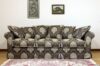 Classic 3-seater damask sofa