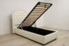 Classic single container bed with swarovski buttons