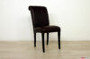 Black leather upholstered chair