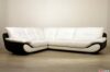 Two-tone corner sofa