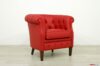 Red leather armchair for room