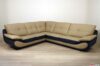 Modern leather corner sofa