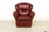 Classic wood and leather armchair
