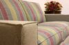 Sofa with raised stitching