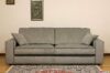Modern sofa with two seat cushions