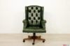 Classic office armchair with capitonné backrest