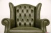 High backrest in capitonné armchair bergere