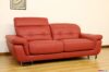 3 seater sofa on offer in red leather