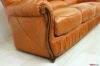 Wooden armrest of classic sofa
